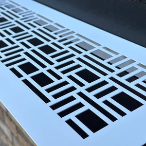 Unique Air Vent Grilles with Rear Flange - Fully Customizable Patterns, Sizes and Colors