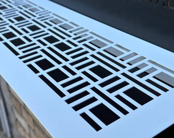 Unique Air Vent Grilles with Rear Flange - Fully Customizable Patterns, Sizes and Colors