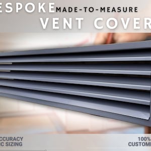 Fully Customizable Ventilation Grilles - Bespoke Metal Air Ventilation Grilles - Custom Size and Color