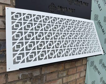 Bespoke Metal HVAC Diffusers - Rear Mounting Handcrafted Metal Air Diffusers - Unique Metal Framed Air Passage Panels