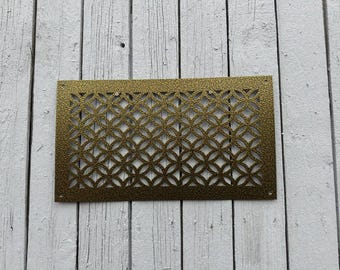 Custom Metal Ventilation Grilles – Rear Perforation, Bespoke Air Vent Covers (1mm Steel)