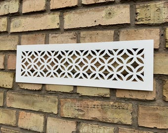 Personalized Flat Air Grilles - Made-to-Order Metal Air Flow Diffusers - Custom Metal Air Passage Grates - Artisan Crafted Home Details