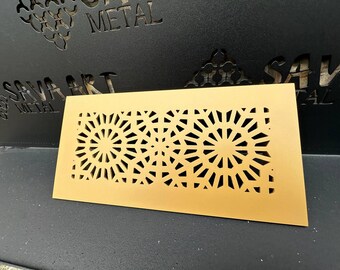 Fully Personalized Metal Framed Air Vent Covers - Bespoke Metal Air Grilles with Rear Inset - Made-to-Measure Metal Air Vent Covers