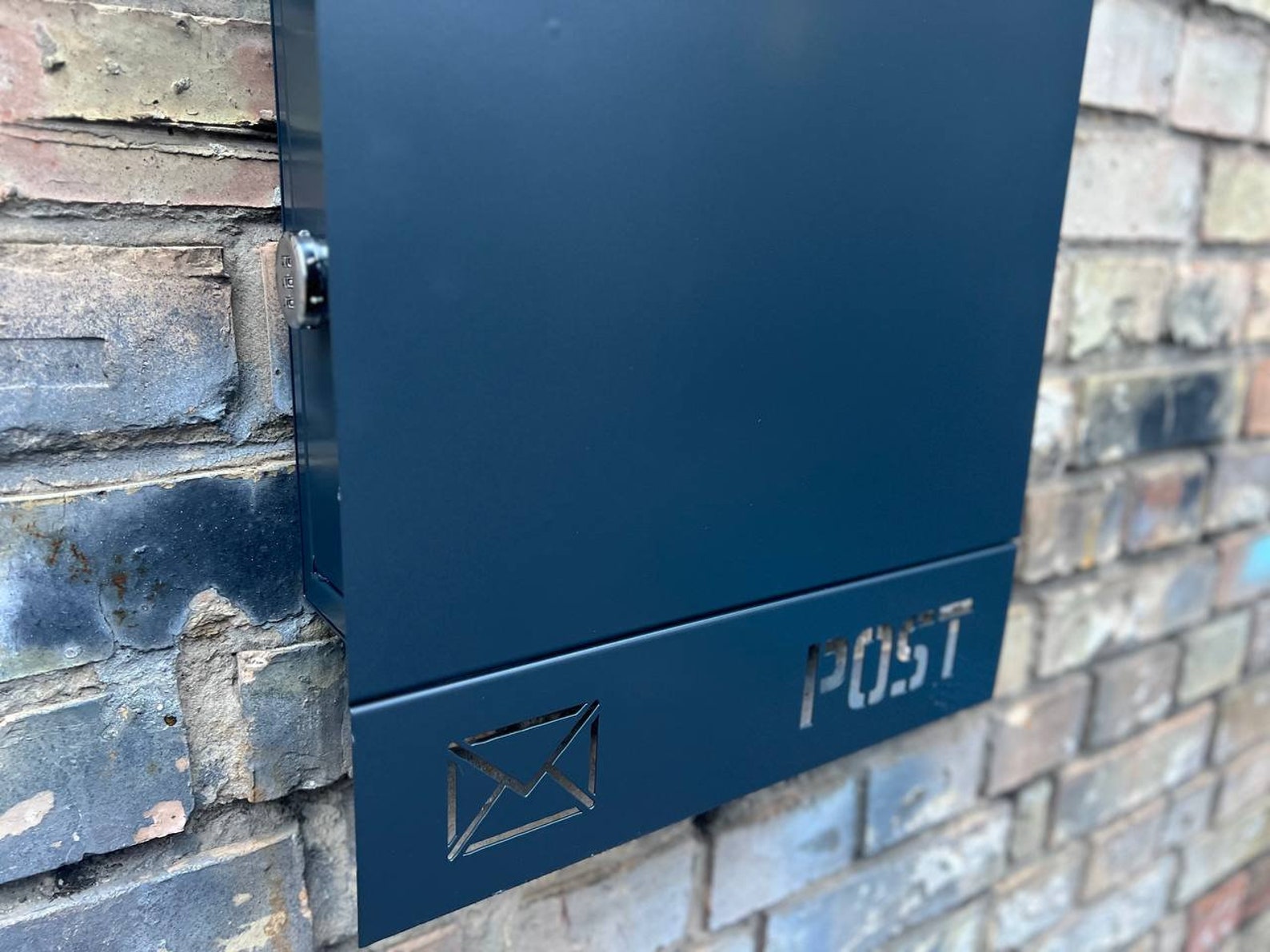 Custom Mini Post Box Custom Wall Mount Personalized Mailbox | Modern Custom Metal Postbox ...