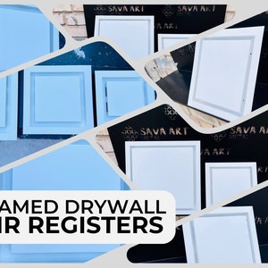 Framed Drywall return grilles, Bathroom / Floor / Ceiling / Walls Air grilles, custom wall registers