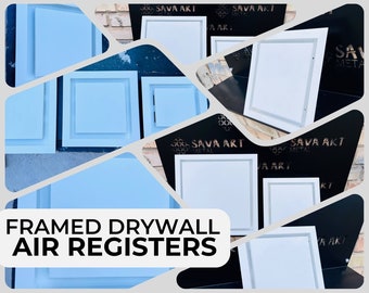 Framed Drywall return grilles, Bathroom / Floor / Ceiling / Walls Air grilles, custom wall registers