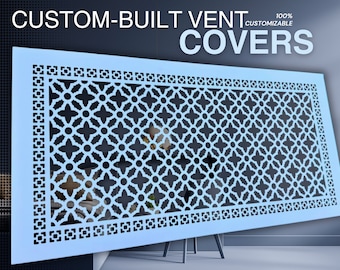 Custom-Made Flat Air Grilles - Tailor-Made Cabinets Screens. Any Design, Size and Color available