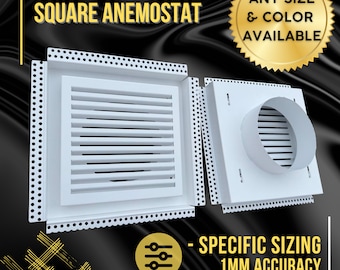 Custom-Sizing | Flush-mounted Square Anemostat | Drywall Anemostat | Vent cover