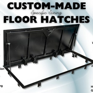 Handcrafted Steel Floor Hatch - Made-to-Order Steel Floor Access Door - Custom Fit for Any Application