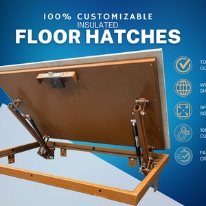 Unique Steel Floor Access Door - Custom-Made to Enhance Your Space - Tailored Steel Floor Hatch - ANY COLOR AVAILABLE