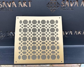 Made-to-Order Vent Covers 1mm Steel - Fully Personalized Size, Color and Design - Tree design Inspired vent