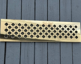 Fully customized PURE BRASS Air Grilles, Custom Vent Covers, Air Registersl, Air diffusers, Ventilation Grilles