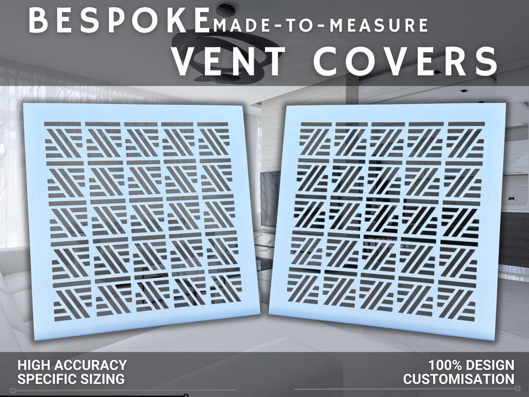 Bespoke Metal HVAC Diffusers - Rear Mounting Handcrafted Metal Air ...