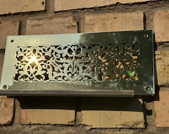 Custom Brass Air Grilles, Decorative Vent Covers, Metal Registers, Ornate Diffusers