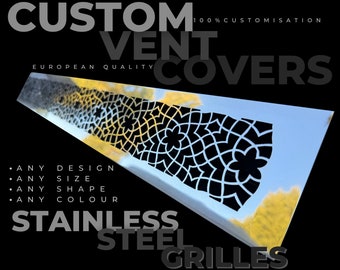 Individual Size & Design Stainless steel Ventilation Grilles, Air Registers, Vent Covers, Registers, HVAC Air Grates