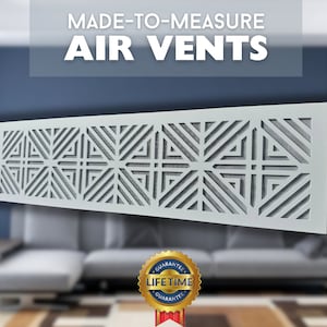 Custom Metal 1mm thick Flat Ventilation Covers with mesh - Create Your Perfect Look. Fully Customisable Air Grilles