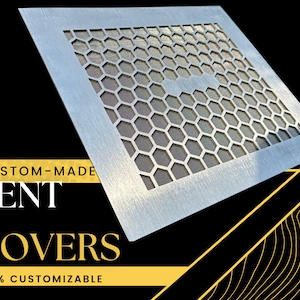 Custom-made Stainless Steel Ventilation Grilles with Mesh, Fully Customizable Patterns and Sizes