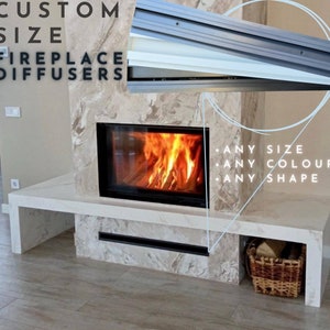 Custom size fireplace diffusers for hidden installation | Decorative hidden linear diffusers