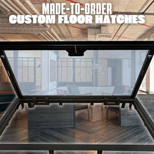 Custom Built Glass Door Floor Hatches | Made-to-Measure Access Doors | Any Size Trap Doors | Service hatches | Custom Floor Doors
