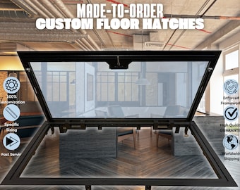 Custom Built Glass Door Floor Hatches | Made-to-Measure Access Doors | Any Size Trap Doors | Service hatches | Custom Floor Doors