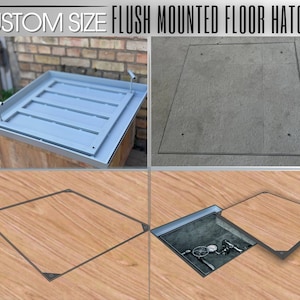 ANY SIZE & SHAPE Flush mounted floor handy hatches | Floor Access panels | Service hatches | Custom Trapdoors