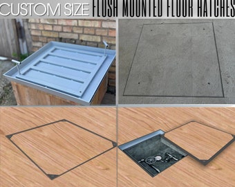 ANY SIZE & SHAPE Flush mounted floor handy hatches | Floor Access panels | Service hatches | Custom Trapdoors