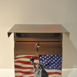 Custom wall mount mailbox | Modern Color Printed Stainless Steel PostBox | Unique personalized Mail Box