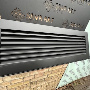 Fully Customizable Ventilation Grilles - Bespoke Metal Air Ventilation Grilles - Custom Size and Color