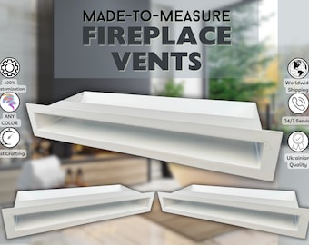 Made-to-measure Fireplace Ventilation Grilles, 1mm thick Fully Customisable Fireplace Vent Covers