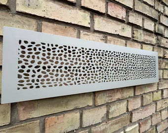 Artisan Metal Framed Air Flow Panels - Tailored Metal Rear Flange HVAC Grates - Unique Metal Rear Mounting Air Vent Screens