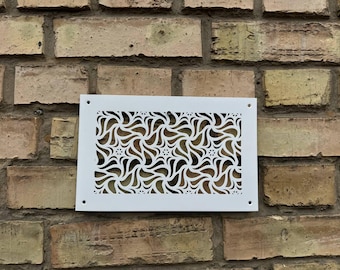 Custom Steel Air Vent Cover – Laser-Cut Decorative Grille, Bespoke Metal Panel