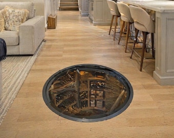 Round Access Panel: Custom Sizes - Floor Trapdoor or Service Hatch