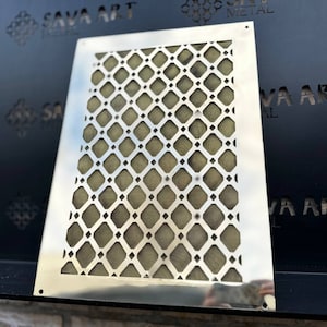 PURE BRASS! 100% Custom-Made Air Grilles, Air Return Vent Covers, Custom air registers, Floor grates, Drain Covers