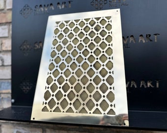 PURE BRASS! 100% Custom-Made Air Grilles, Air Return Vent Covers, Custom air registers, Floor grates, Drain Covers