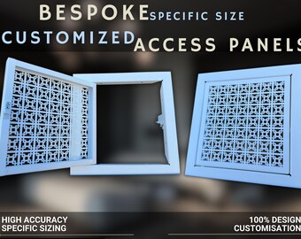 SPECIFIC SIZE | Decorative metal access panels | Totally customizable | Any pattern, shape & size available