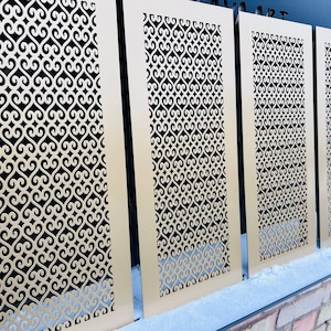 Artisan Metal Air Diffusers - Custom Metal Air Passage Grates - Handcrafted Flat Metal Air Flow Grilles