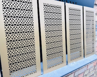 Artisan Metal Air Diffusers - Custom Metal Air Passage Grates - Handcrafted Flat Metal Air Flow Grilles