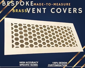 PURE BRASS! 100% Custom-Made Air Grilles, Air Return Vent Covers, Custom air registers, Floor grates, Drain Covers