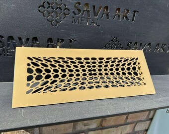 Handcrafted Custom Wall / Ceiling Vent Grilles with Rear Flange - Unique Designs for Your Home