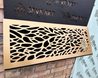 Personalized Metal Framed Air Passage Grates - Drop-in mounting Bespoke Air grilles - Bespoke Metal Framed Air Ventilation Panels