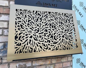 Unique Metal Framed Air Vent Screens - Rear Mounting Personalized Metal Air Passage Grilles - Made-to-Order Metal Framed HVAC Diffusers