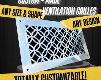 Individual Size & Design Stainless steel Ventilation Grilles, Air Registers, Vent Covers, Registers, HVAC Air Grates