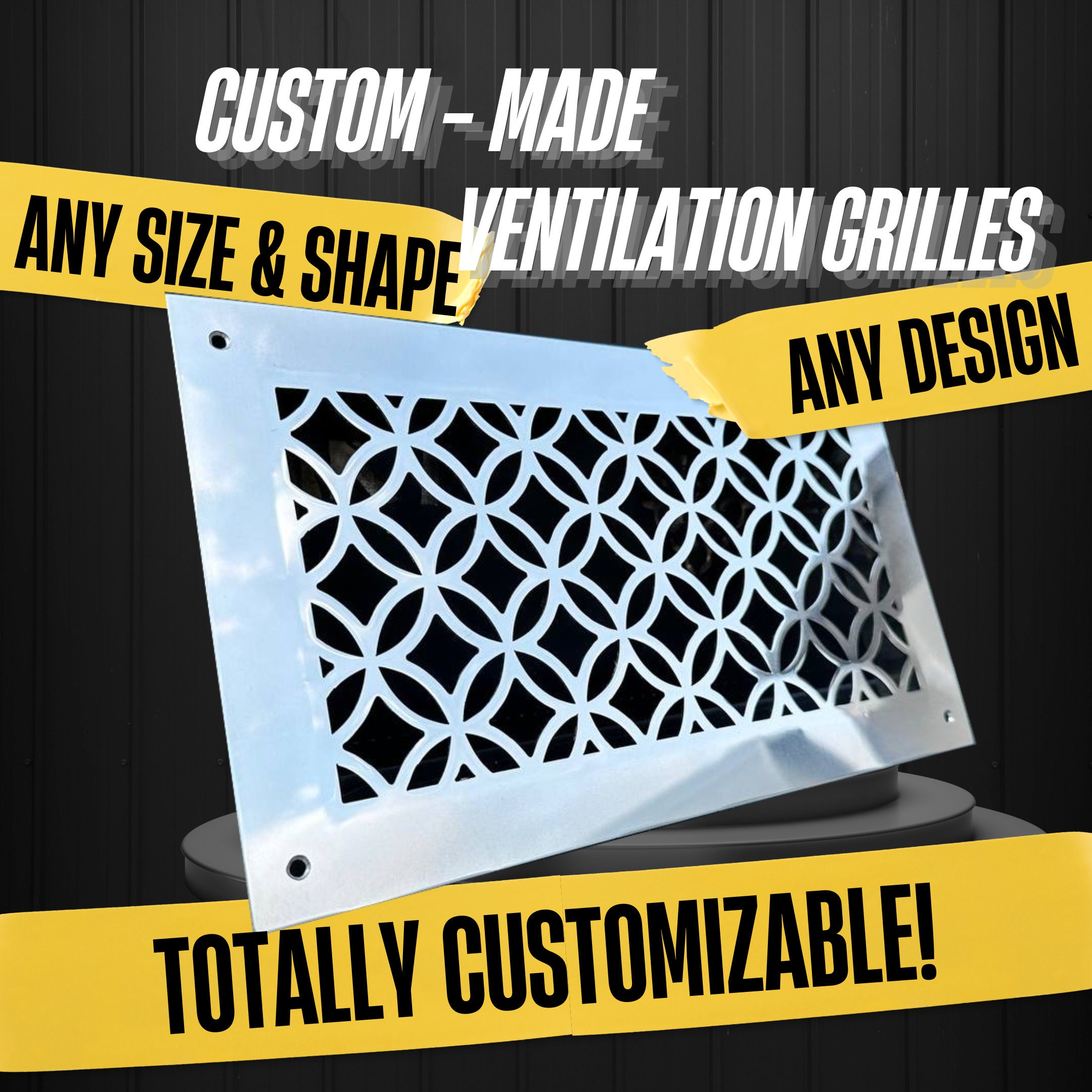 Individual Size & Design Stainless Steel Ventilation Grilles, Air  Registers, Vent Covers, Registers, HVAC Air Grates 