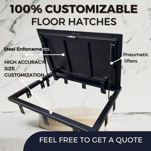 Handmade Steel Floor Hatch - Customized Access Door with Precision - Custom-built Floor Access Panels