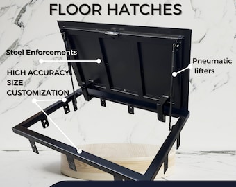 Handmade Steel Floor Hatch - Customized Access Door with Precision - Custom-built Floor Access Panels