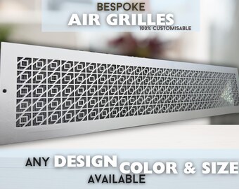 Custom-made Rear Mounting Ventilation Covers, Custom Metal Framed HVAC Grilles - Unique Home Art Pieces
