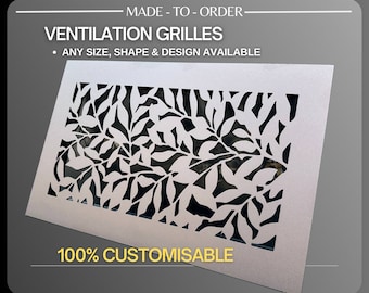 UNLIMITED CUSTOMISATION 18-gauge Steel Vent Covers - Tailor-Made for Your Home. Any Design, Size, and Color available