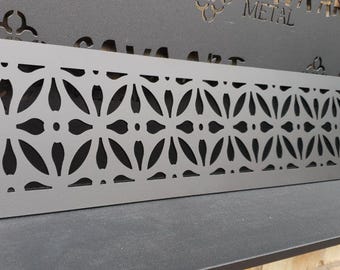 Custom-made Rear Mounting Ventilation Grilles, Custom Metal Framed HVAC Registers - Unique Home Art Pieces