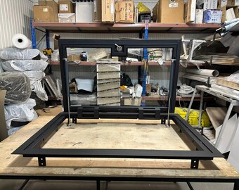 Made-to-order bespoke Glass Floor Door  - Unique Glass Cellar Access Panel Unit - Custom Glass Floor Hatch