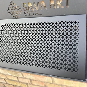 Fully Custom Air Vent Grilles with Back Frame 1mm thick Steel - Design Your Ideal Vent Cover